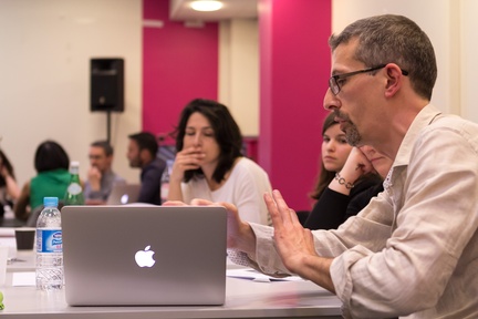 Yan Paquis anime l'atelier sur les CMS