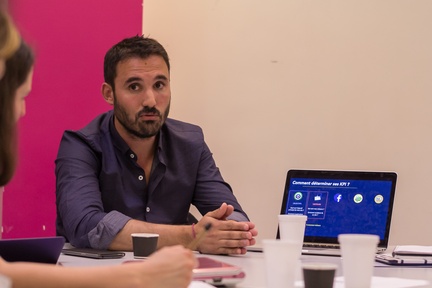 Brice Richardson anime l'atelier sur l'Analytics